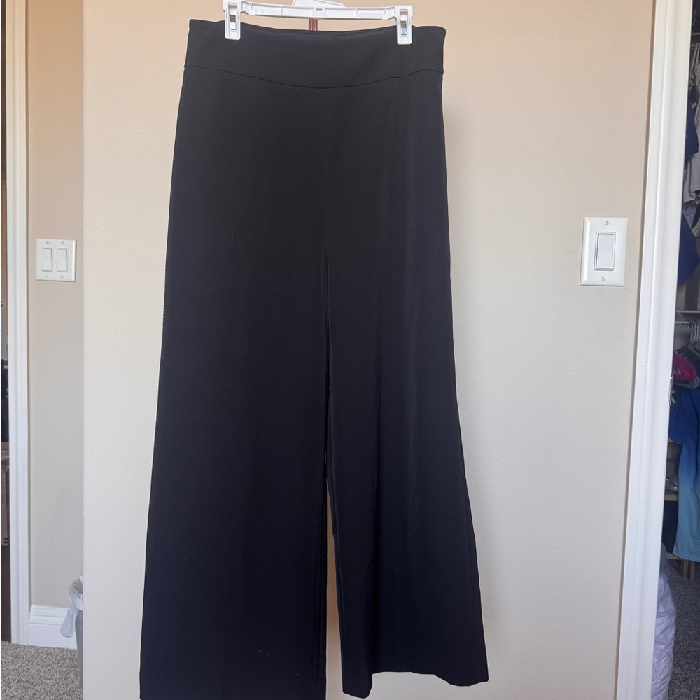 Express Black Wide-Leg Slacks